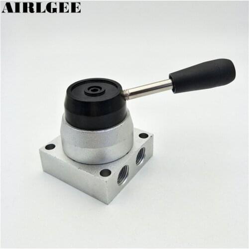 K34R6-8 G1/4" Thread 3 Position 4 Way Pneumatic Hand Lever Valve