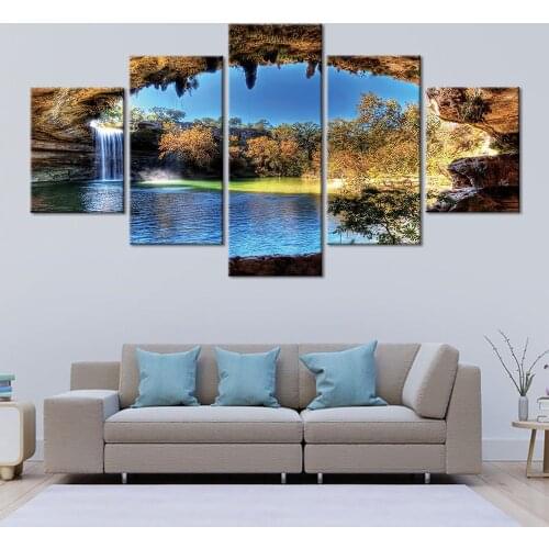 Painting on Canvas 5 Pcs beautiful scenery Posters and Prints Wall Art Pictures Home Decor