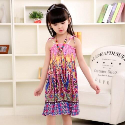 Girls Summer Floral Ruffle Lace Halter Dress Toddler Flutter Party Boho Sundress