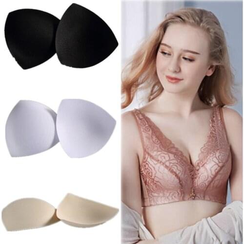 HOT Womens Removable Smart Cups Triangle Pad Bra Inserts Pads for Seamless Sports Bra Bikini Inserts Clothes Accessaries