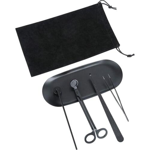 Candle Wick Trimmer Set, Wick Trimmer, Candle Snuffer, Candle Tray and More, Candle Care Kit for Candle Lovers