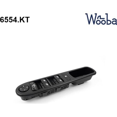 New Front Left Electric Master Window Control Switch Button for Peugeot 307 SW CC 3A/C Break 206 T3E 07-10 6554.KT 6554KT