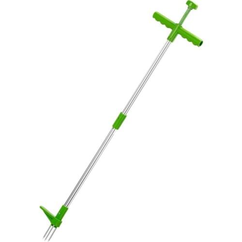 GTBL Manual Weeder Vertical Weeder and Weeder Claws Long Reinforced Aluminum Alloy Rod Garden Weed Puller Hand Tool