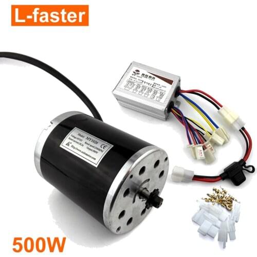 36V48V 500W Brush DC Motor Without Foot Bracket Electric Scooter High Speed Engine Use 25H Sprocket Electric Motorcycle Engine