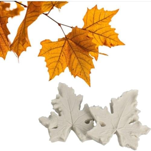 Maple Leaf Silicone Molds Fondant Cakes Decorating Tools Silicone Moulds Sugarcraft Chocolate Baking Tools Cakes Gumpaste Form
