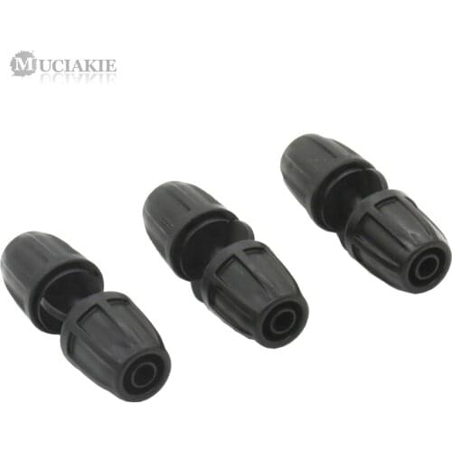 MUCIAKIE 50PCS 3/8'' to 3/8'' (8/11 to 8/11mm) Garden Water Connector w/ Lock Hose Garden Irrigation Barb Equal Coupling Adapter