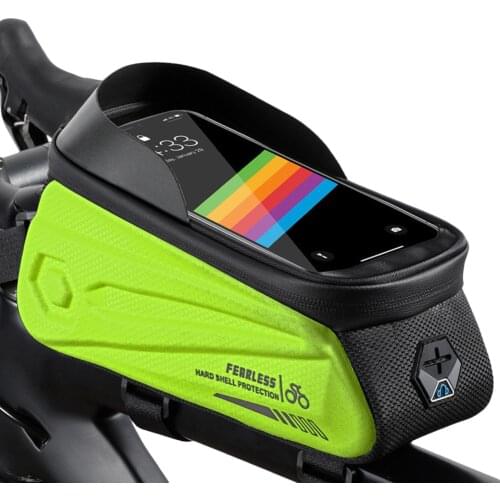 Rainproof MTB Bicycle Bag 6.0-7.2 Inch Phone Bag Waterproof Front Frame Cycling Bag Sensitive Touch Screen MTB Road Bike Bag
