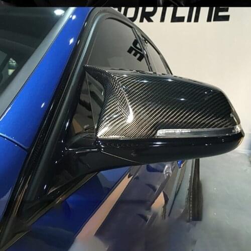 High Quality Car Replacement Horn Rearview Mirror Decoration for BMW 4 Series F20 F30 F32 F33 F36 Car Mirror Cover Accessories