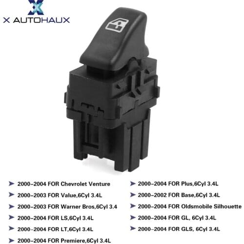 X AUTOHAUX Front Right Passenger Side 10416106 Power Window Switch For Chevrolet Venture 2000-2004 For Saturn Ion 2003 TO 2007