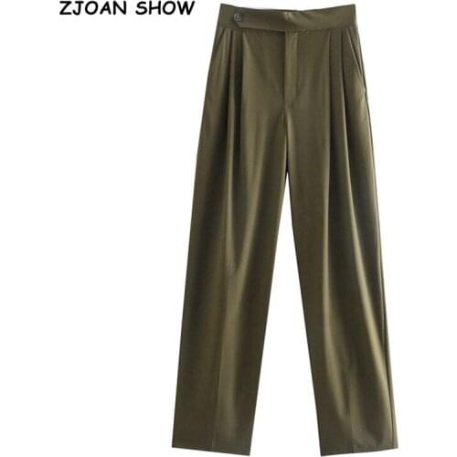 Женские прямые брюки ZJOAN SHOW China At AliExpress