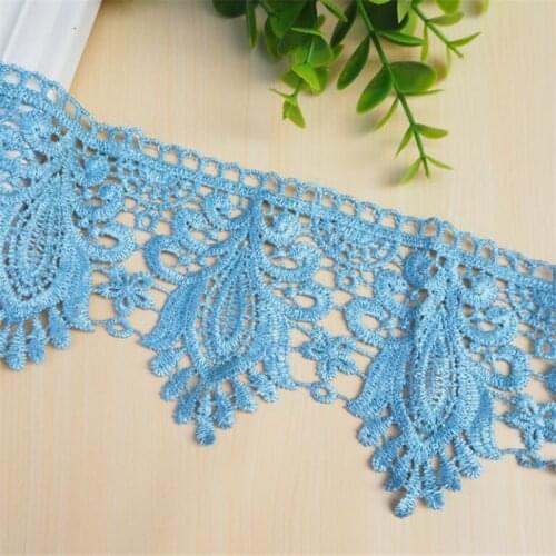 14Yards Polyester Hollow-out Lace Mesh Trims DIY Curtain Clothing Pillow Home Fabric Decoration Accessories 10cm LC0267