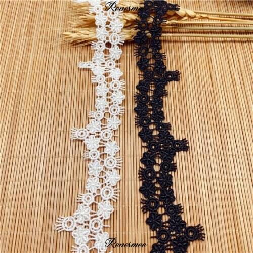 15Yards Polyester Small Barcode Lace Home Furnishing Soft Decoration Womens Skirt Accessories Decoration Water Soluble Lace
