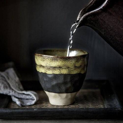 220ML Creative Japanese Ceramic Pottery Tea Cup Tea Cup Stoneware Easy Cup Tea Set Cup Coffee Cup