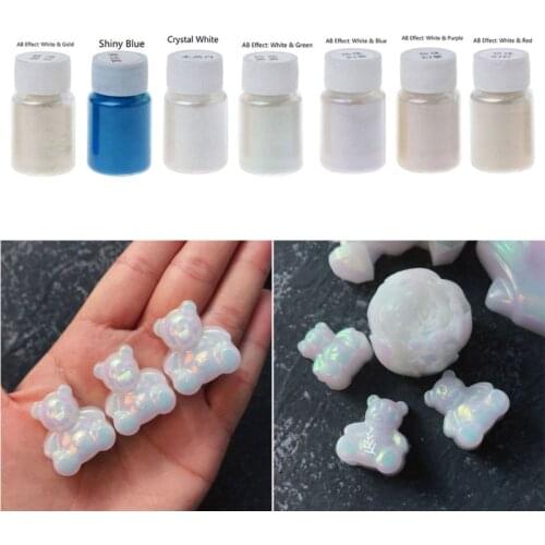 7 Colors Magic Aurora Resin Mica Pearlescent Pigments Kit Colorants Resin Dye Jewelry Making Tools Crystal Mold Soap Making