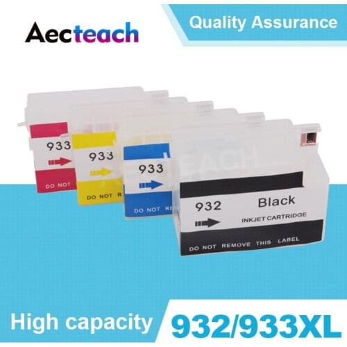 Aecteach 932 XL Printer Ink cartridge for HP Officejet 6100 6600 6700 7110 7610 7612 Printer