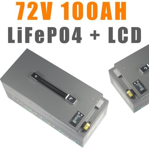 72V LiFePO4 Battery For Electric motorcycle Electric bicycle scooter Electric vehicle 72V 2000W 3000W 10KW