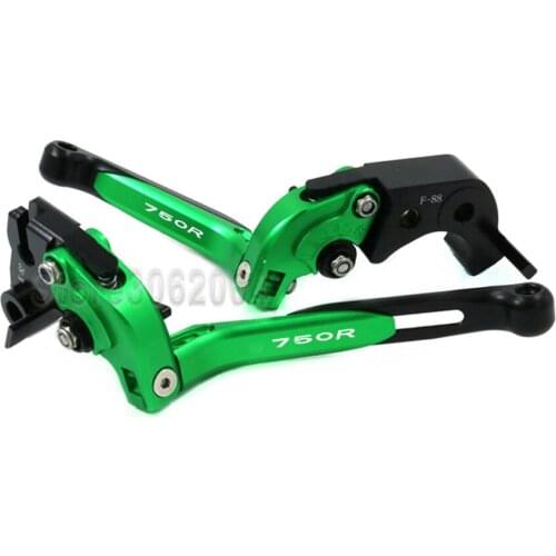 For KAWASAKI Z750R Z 750R 2011-2012 Aluminum Motorcycle Folding Extendable Adjustable Brakes Clutch Levers With Logo
