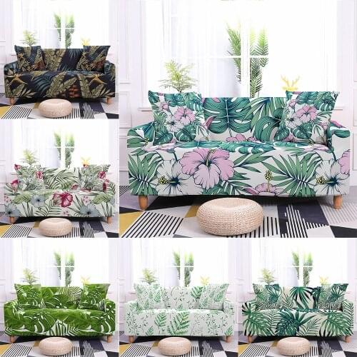 Sofa Slipcovers Couch Cover Tropical Pattern Sofa Covers Sofa Towel Living Room Furniture Protector Armchair Loveseat Sofa Cover
