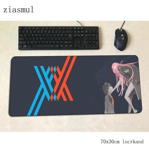 Darling in the franxx mouse pad gamer cute 70x30cm gaming mousepad notbook desk mat padmouse games hot sales gamer mats gamepad