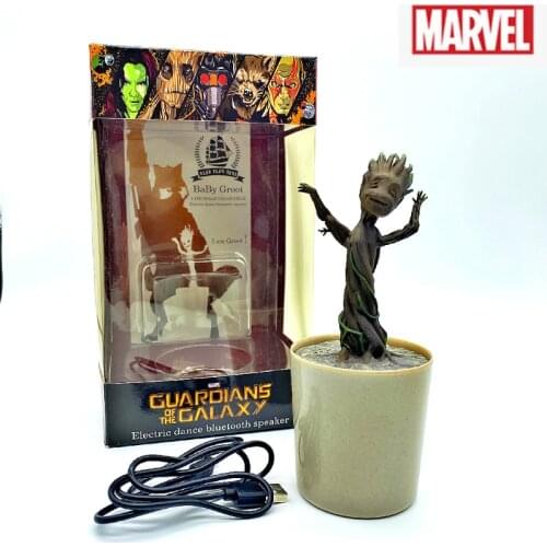 Marvel Galaxy Guards Groot BB Figure Model Wireless Bluetooth Speaker Can Sing and Dancing 18cm Anime Decor Toys Children Gift