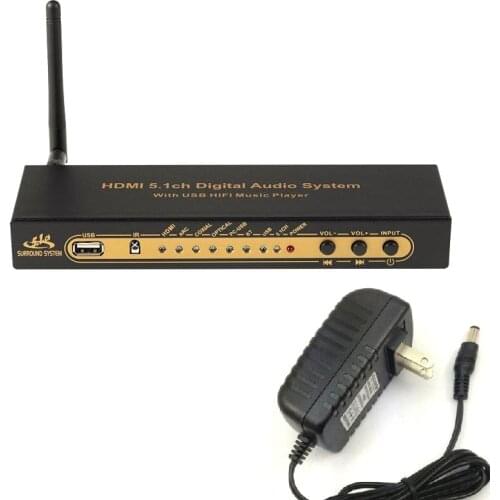HD851BT DTS AC3 5.1 Audio Converter Decoder HDMI Extractor 4K ARC SPDIF Coxial Optical Splitter with Bluetooth