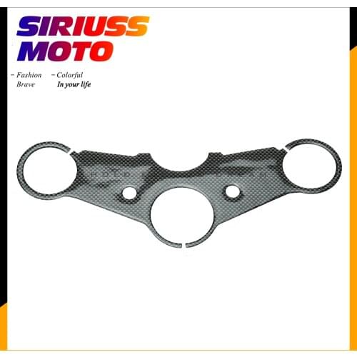 Motorcycle Carbon Fiber Pattern Top Triple Clamp Yoke Sticker Case for HONDA CB400 VTEC III 2003-2008