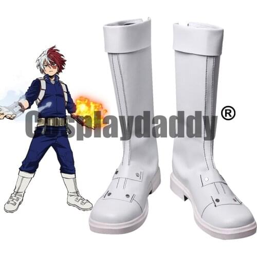 My Hero Academia Boku no Hero Academia Shoto Todoroki Hero Ver. Anime Cosplay Shoes Boots S008