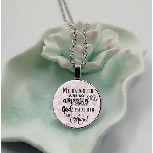 2018 NEW Commemorative Charm, Daughters Loss, My Daughter Is Amazing, God Makes Her An Angel, I Miss My Daughter Very Much