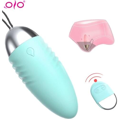OLO 10 Mode Wireless Remote Control Dildo Vibrators Vibrating Egg Female Clitoral Stimulator Vaginal G-spot Massager Sex Toys