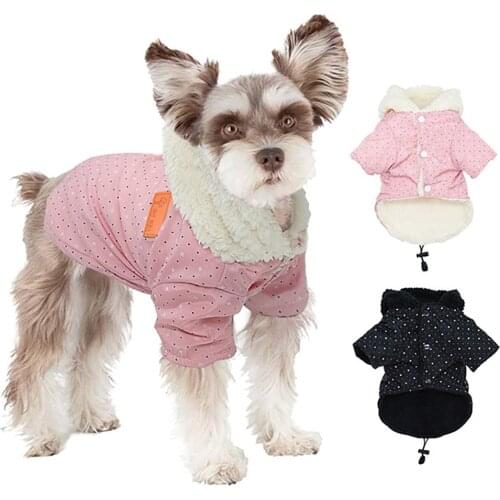 Autumn Winter Pet Dog Clothes For Dogs Thicken Warm Puppy Dog Coat Jacket Soft Fleece Chihuahua French Bulldog Clothing Outfits