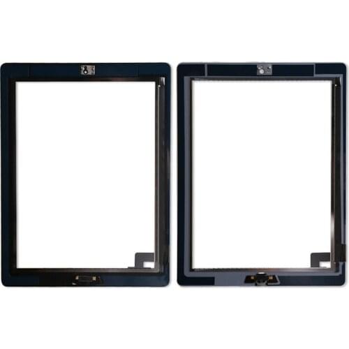 20pcs/lot Touch Screen Replacement Digitizer For iPad 2 Digitizer Touch Screen with adhesive A1395 A1396 A1397