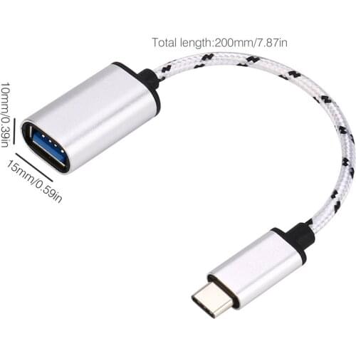 USB C Male to USB Type A Female Adapter Sync Data Hub OTG Function Converter Fast Charging Data Cable Cord