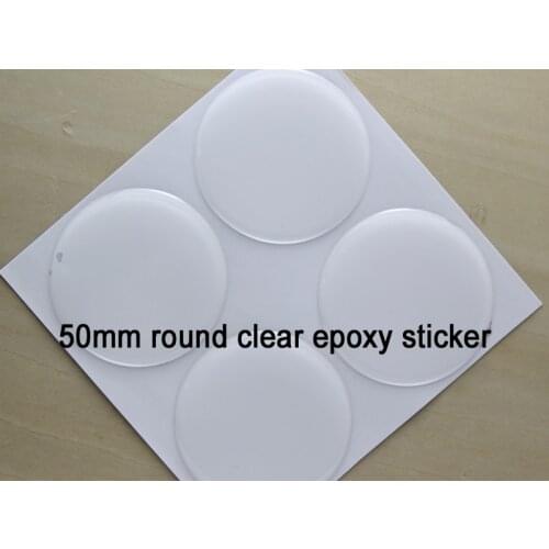 100pcs 50mm Round Clear Epoxy Sticker Epoxy Domes Adhesive Circles Bottle Resin Craft Stickers DIY Jewelry