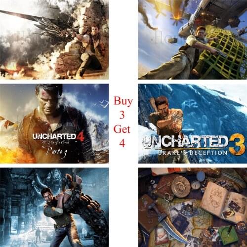 Uncharted 2 Poster Clear Image Wall Stickers Home Decoration High Quality Prints White Coated Paper home art Brand