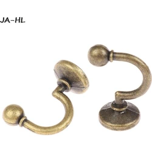 2pcs Alloy Wall Hanger Hat Coat Robe Hooks Antique Bronze Hooks Bathroom Hooks Kitchen Hooks Hanger Furniture Hardware
