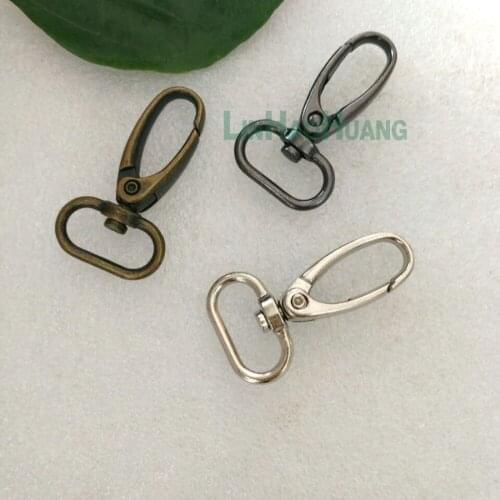 20pcs/lot 19.5mm 0.8 inch antique brass/nickle color Alloy Swivel Clasps Snap Key Hooks DIY Key Chain Ring Free Shipping