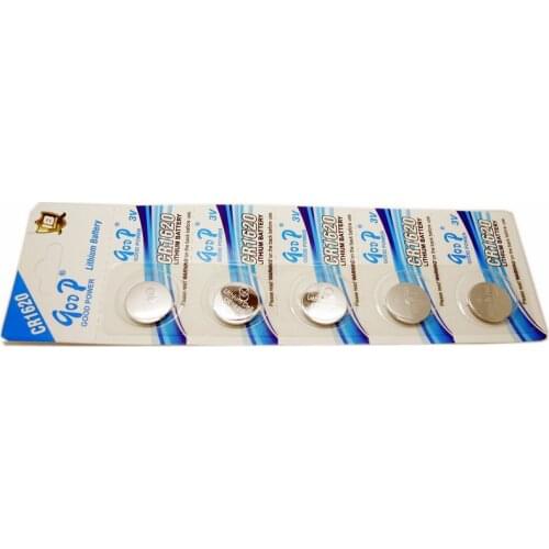 5 PCS/LOT GODP CR1620 CR 1620 3V Li-ion Button Cell Battery