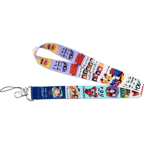 Ransitute R1129 TV Friends Keychain Tags Strap Neck Lanyards For Keys ID Card Pass Gym Mobile Phone USB Badge Holder Hang Rope