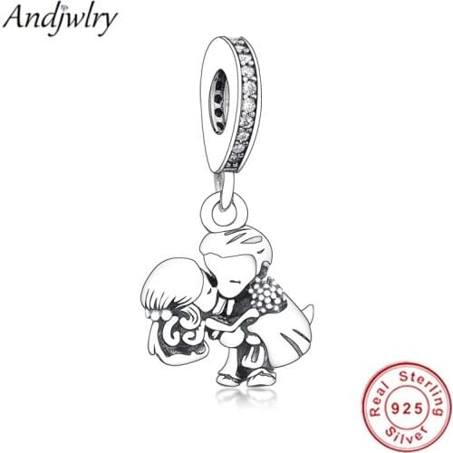 Fit Original Charms Bracelet 925 Sterling Silver Pendant Married Couple Dangle Charm Beads DIY Jewelry Women Berloque