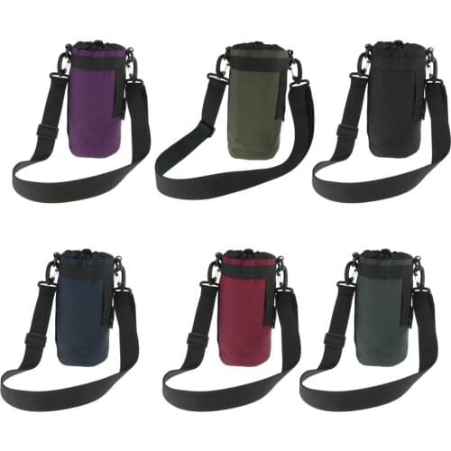 Outdoor Sports Water Bottle Holder for 1500ml Bottles Hand Tote with Drawstring Closure
