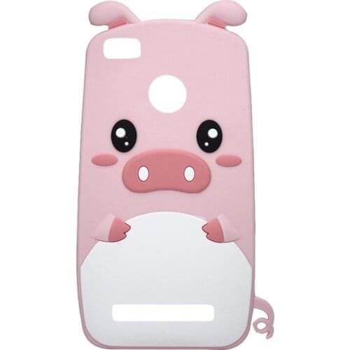 3D Cartoon Pink Piglet Phone Case For Xiaomi Redmi 5 Plus 4X 4A 5A S2 Note 4 X 4X Note 5 Pro Cute Back Cover Soft Silicone Cases