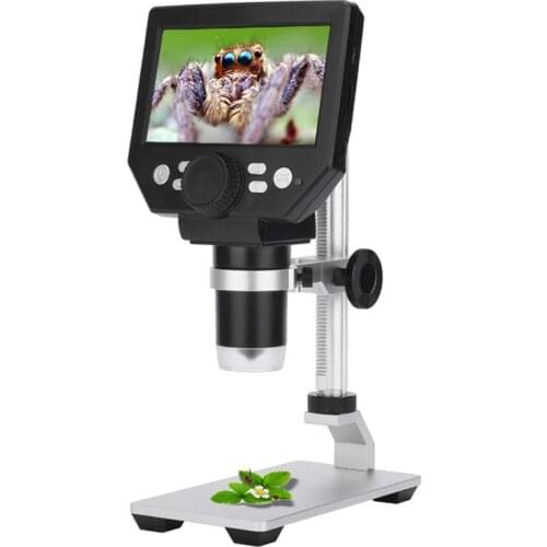 G1000 Digital Electron Microscope 4.3 Inch Large Base LCD Display 8MP 1-1000X Continuous Amplification Magnifier Microscope