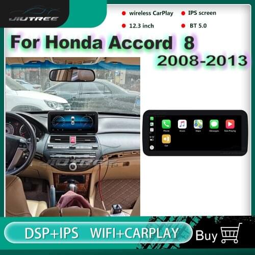 Dual System 128G Android Car Radio For Honda Accord 2008-2013 Car Monitor Auto Stereo Multimedia Player GPS Navigation Head Unit