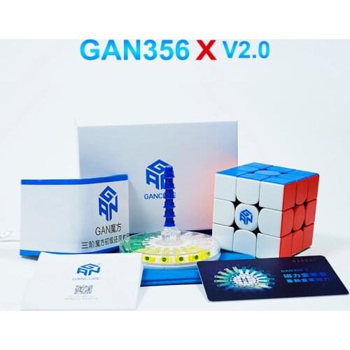 GAN356 X V2 Magnetic Cube 3x3 Magic-Cube Speed Gan 356 X Gans Cube Replacement Magnets Professional Cubo Magico Toys