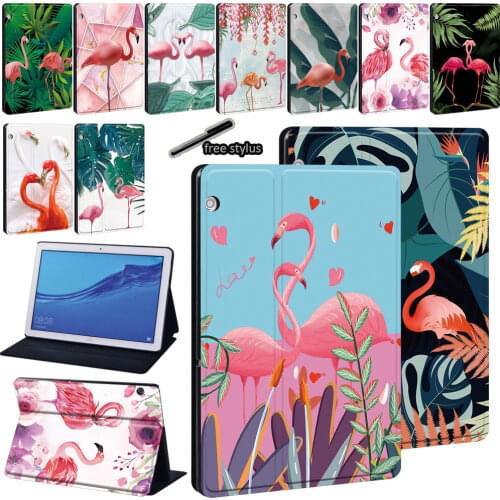 Leather Tablet Case for Huawei MediaPad T3 8.0"/T3 10 9.6"/T5 10 10.1" Stand Tablet Cover for MediaPad M5 Lite 10.1"/M5 10.8"