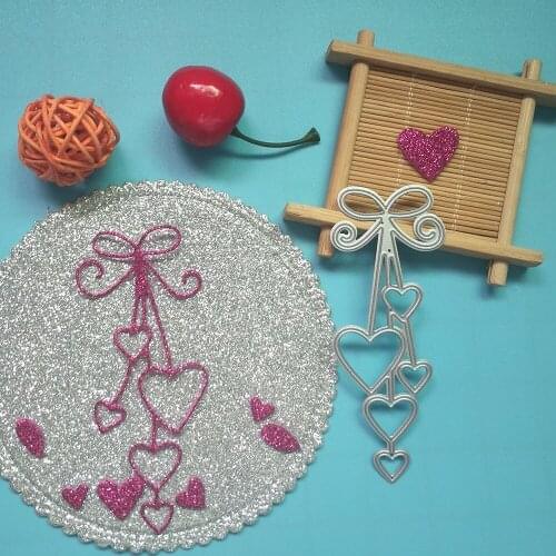 Liebe Bogen Tiemetal Schneiden stirbt trim, sammelalbum vorlage, fotoalbum karte, relief papier DIY