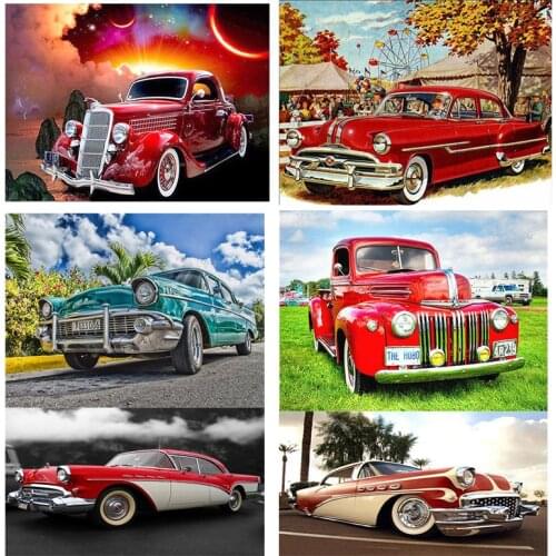 LOVIZEM New 5D Diamond Painting Full Square Car Diamond Embroidery Landscape Picture Rhinestones Kits Cross Stitch Wall Decor