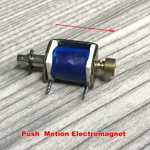 DC 12V/24V Mini Micro Solenoid Electromagnet Push Pull Type Linear Motion Electric Magnet