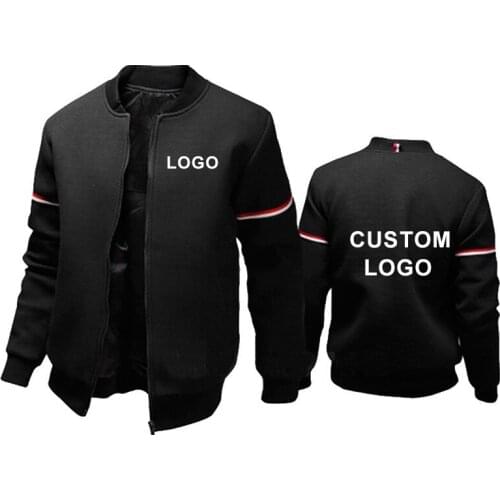 Custom Logo Men Fashion Jackets 2021 New Mens Harajuku Fashion Hip Hop Overcoats Autumn Zipper Cardigan Jackets Male Clothing