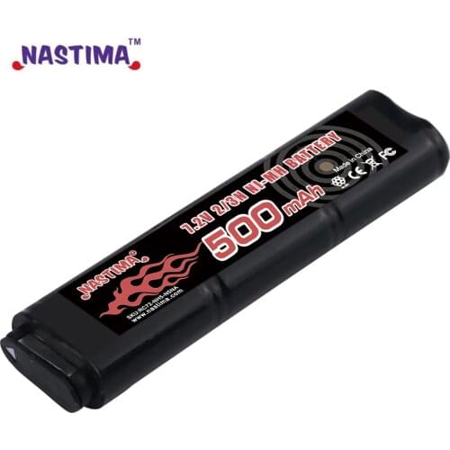 Nastima 6S 2/3N 7.2V 500mAh Ni-MH Battery for CM030 CM121, CM122, Marui 18C,P8, M93R AEP AEG M81, M84,& TM AEP Airsoft Guns toys